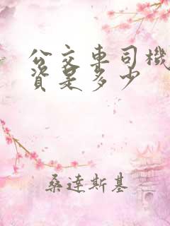 公交车司机的工资是多少