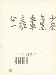 公交车多少时间一班车怎么查 公交车多少时间一班车怎么查