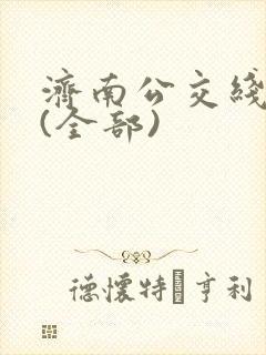 济南公交线路图(全部)