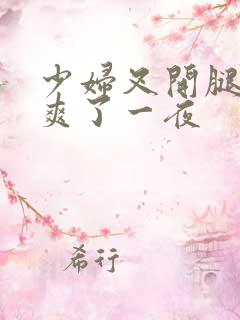 少妇叉开腿让我爽了一夜