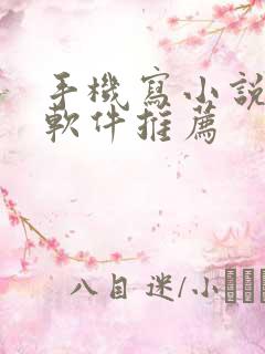 手机写小说码字软件推荐