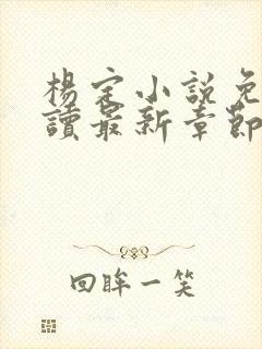 杨定小说免费阅读最新章节更新时间
