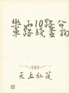 乐山10路公交车路线查询 乐山10路公交车路线查询