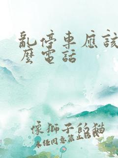 乱停车应该打什么电话