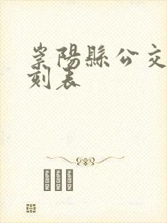 崇阳县公交车时刻表
