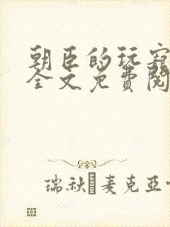 朝臣的玩宠小说全文免费阅读笔趣阁