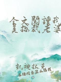 全文阅读我的绝美总裁老婆