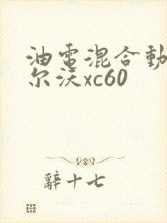 油电混合动力沃尔沃xc60