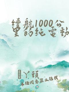 续航1000公里的纯电动新能源汽车有哪款?