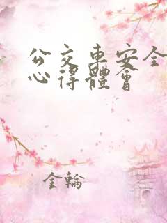 公交车安全驾驶心得体会