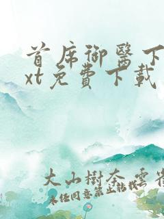 首席御医下载txt免费下载