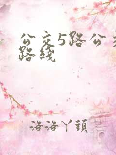 公交5路公交车路线