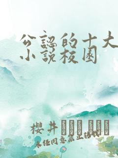 公认的十大虐心小说校园