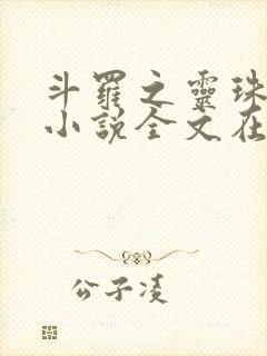 斗罗之灵珠神剑小说全文在线阅读
