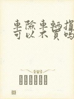 车险车辆损失险可以不买吗