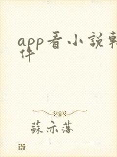 app看小说软件