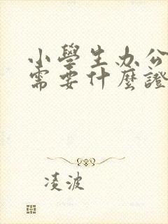 小学生办公交卡需要什么证件