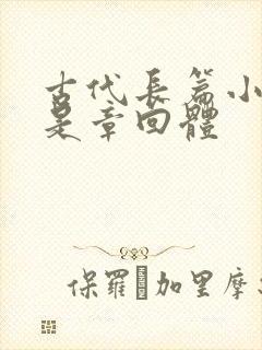 古代长篇小说都是章回体