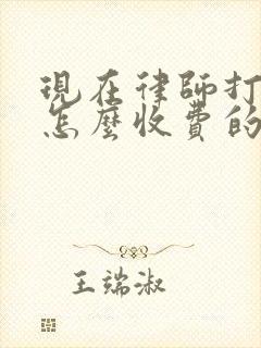 现在律师打官司怎么收费的