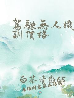 驾驶无人机员培训价格