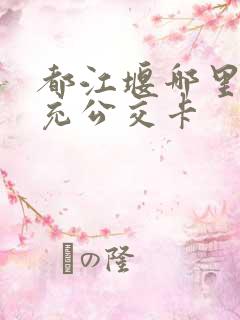 都江堰哪里可以充公交卡