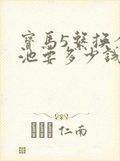 宝马5系换个电池要多少钱