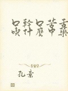 口干口苦舌苔黄吃什么中药