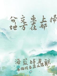 公交车上扫码的地方在哪 公交车上扫码的地方在哪