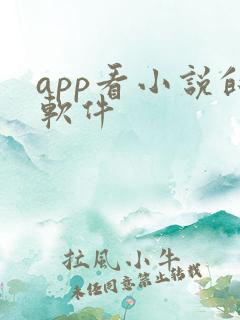 app看小说的软件