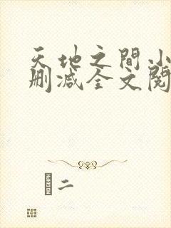 天地之间小说无删减全文阅读