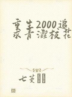 重生2000追求青涩校花同桌陈凡苏若初免费