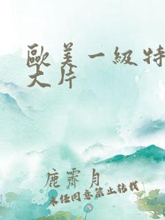 欧美一级特黄a大片