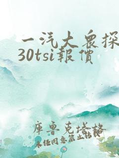 一汽大众探岳330tsi报价