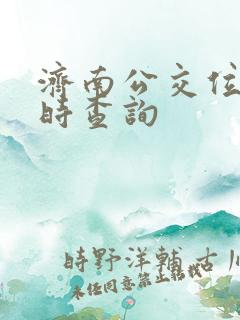 济南公交位置实时查询