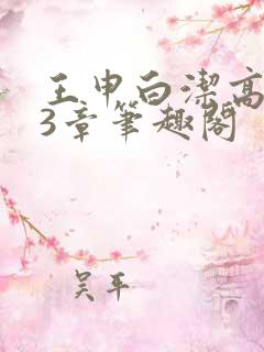 王申白洁高义23章笔趣阁