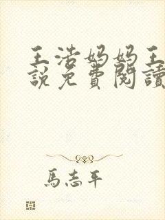 王浩妈妈王军小说免费阅读
