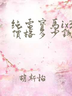 纯电宝马ix3价格多少钱一辆