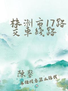 株洲市17路公交车线路