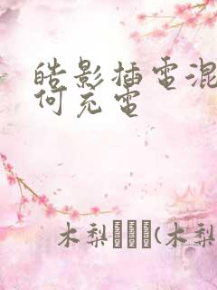 皓影插电混动如何充电