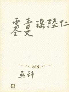 云青瑶陆仁阅读全文