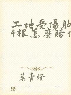 工地受伤肋骨折4根怎么赔偿