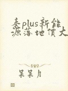 秦plus新能源落地价大概多少钱