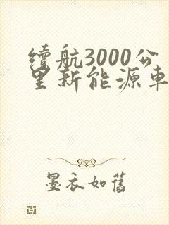 续航3000公里新能源车都有哪几款