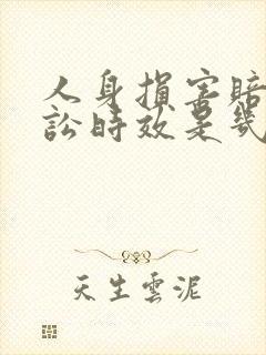 人身损害赔偿诉讼时效是几年