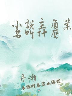 小说主角叶凡书名叫什么