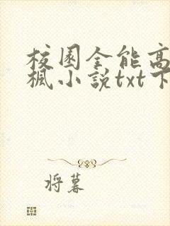 校园全能高手季枫小说txt下载