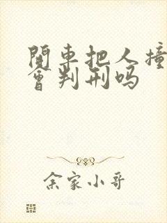 开车把人撞死了会判刑吗