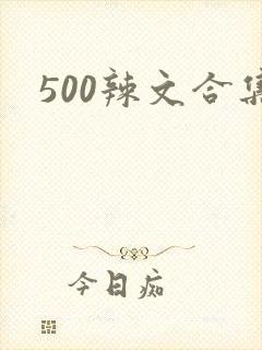 500辣文合集 500辣文合集