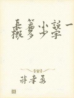 长篇小说一章大概多少字