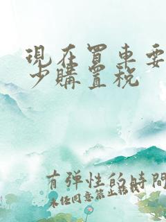 现在买车要交多少购置税